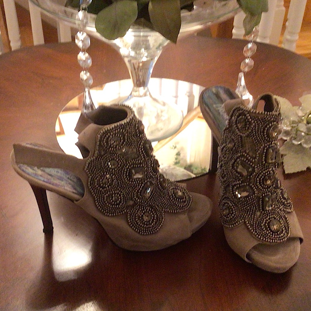 ⬇️Price Drop⬇️Sam Edelman open toe embezzled open toe 5” heels